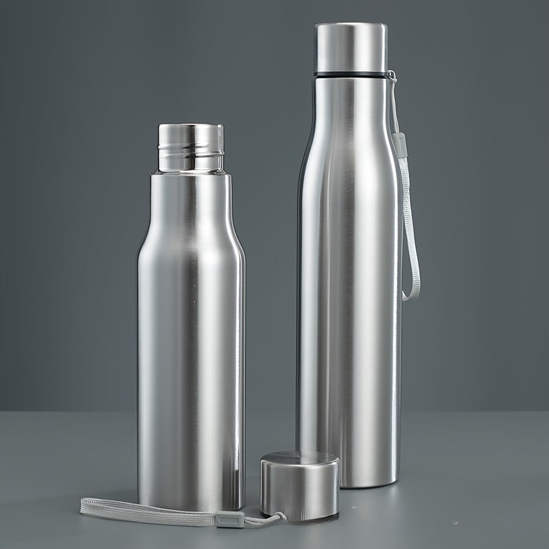 Large Capacity Outdoor Sports Water Bottle Stainless Steel Cap