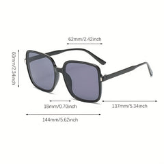 Men's Large Square Sunglasses UV Resistant for Beach Photography