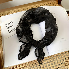 Fashionable Lace Triangle Scarf Hollow Out Thin Neck Scarf