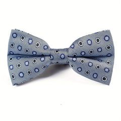 Men's Polka Dot Circle Bow Tie Classic Bow Tie Collar Flower