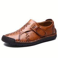 Men's Lightweight Loafer Shoes Breathable Slip On Hook And Loop Fastener Shoes