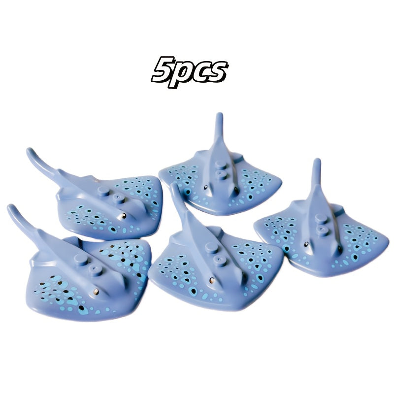 Ocean Life Sea Animals Building Blocks Set for Deep Sea Exploration Scene