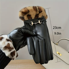 Windproof Cycling Gloves Touch Screen Warm Thickened Gloves