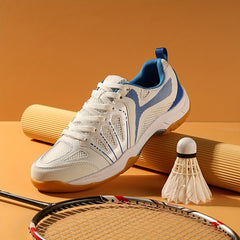 Men's Pro Badminton Shoes Non Slip Lace Up Sneakers