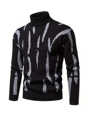 Men's Stretch Thermal Turtleneck Sweater - Stay Warm And Stylish