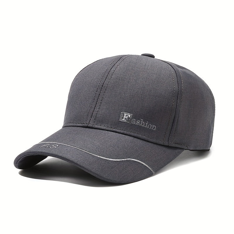 Unisex Adjustable Casual Baseball Cap with Letter Embroidery