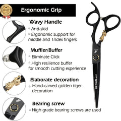 15 24 cm Hair Cutting Scissors Thinning Shears for Hairdressing and Styling