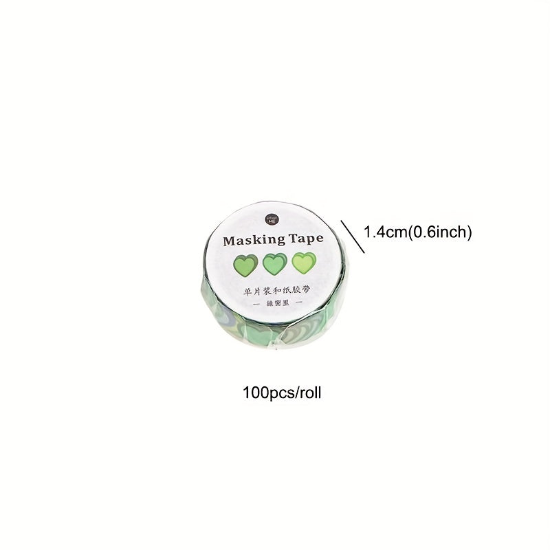 Heart Decoration Washi Masking Tape for Scrapbooking Stationary School Supplies