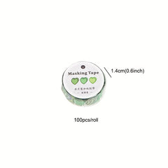 Heart Decoration Washi Masking Tape for Scrapbooking Stationary School Supplies