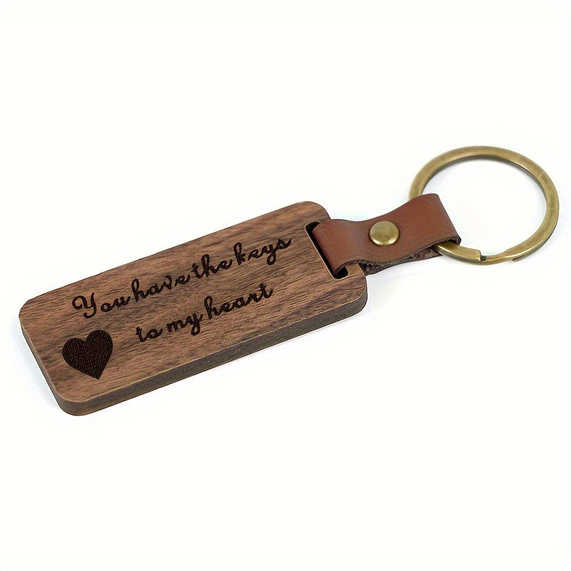 Walnut Keychain Keyring Creative Pendant Ornament Bag Wallet Gift