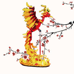 1071pcs Phoenix Building Blocks Set for Adults, Vibrant Colors