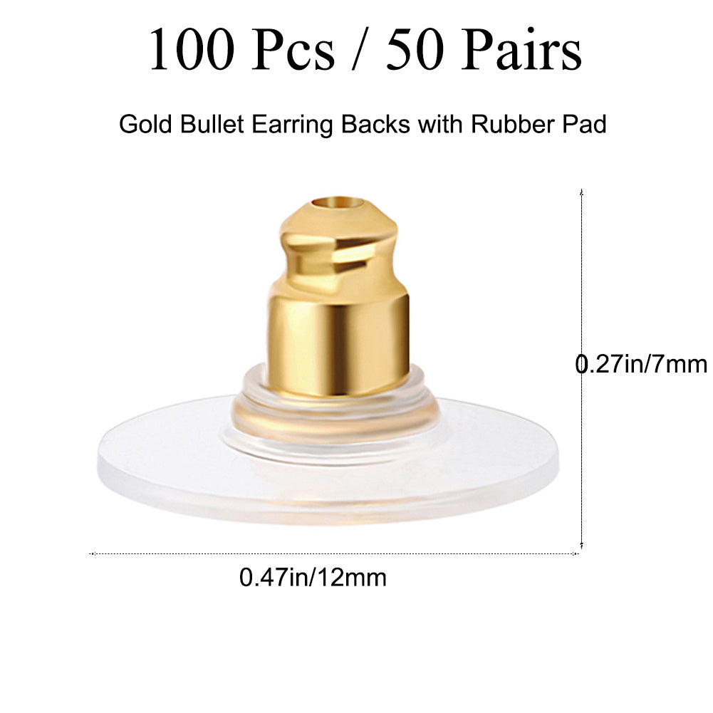 Silver Earring Safety Backs - Replacement Clutch Backs for Earrings - 5 Pairs