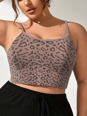 Sexy Leopard Print Cami Crop Top