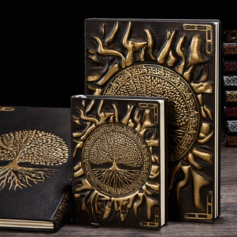 Embossed Vintage PU Notebook A5 100sheets