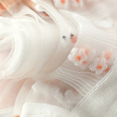 Girls Bunny Ice Silk Mesh Crew Socks For Kids