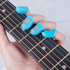 Silicone Finger Guard Guitar Protective Finger Sleeve Left Hand