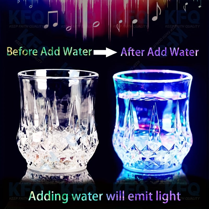 KFQ LED Wine Glasses Whiskey Cup for Parties Night Clubs Bars
