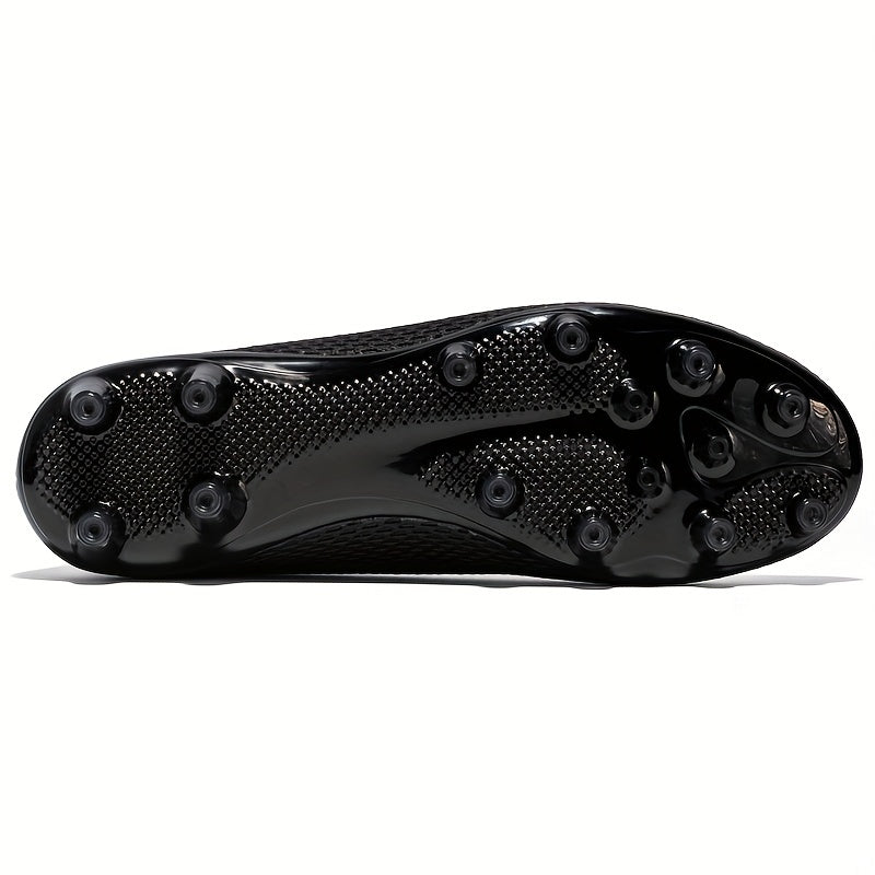 High Top AG Cleat Football Boots for Men Anti Skid Breathable Lace Up Soccer Cle
