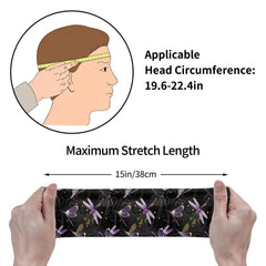 Dragonfly Sports Headband Sweat Wicking Stretchy Polyester