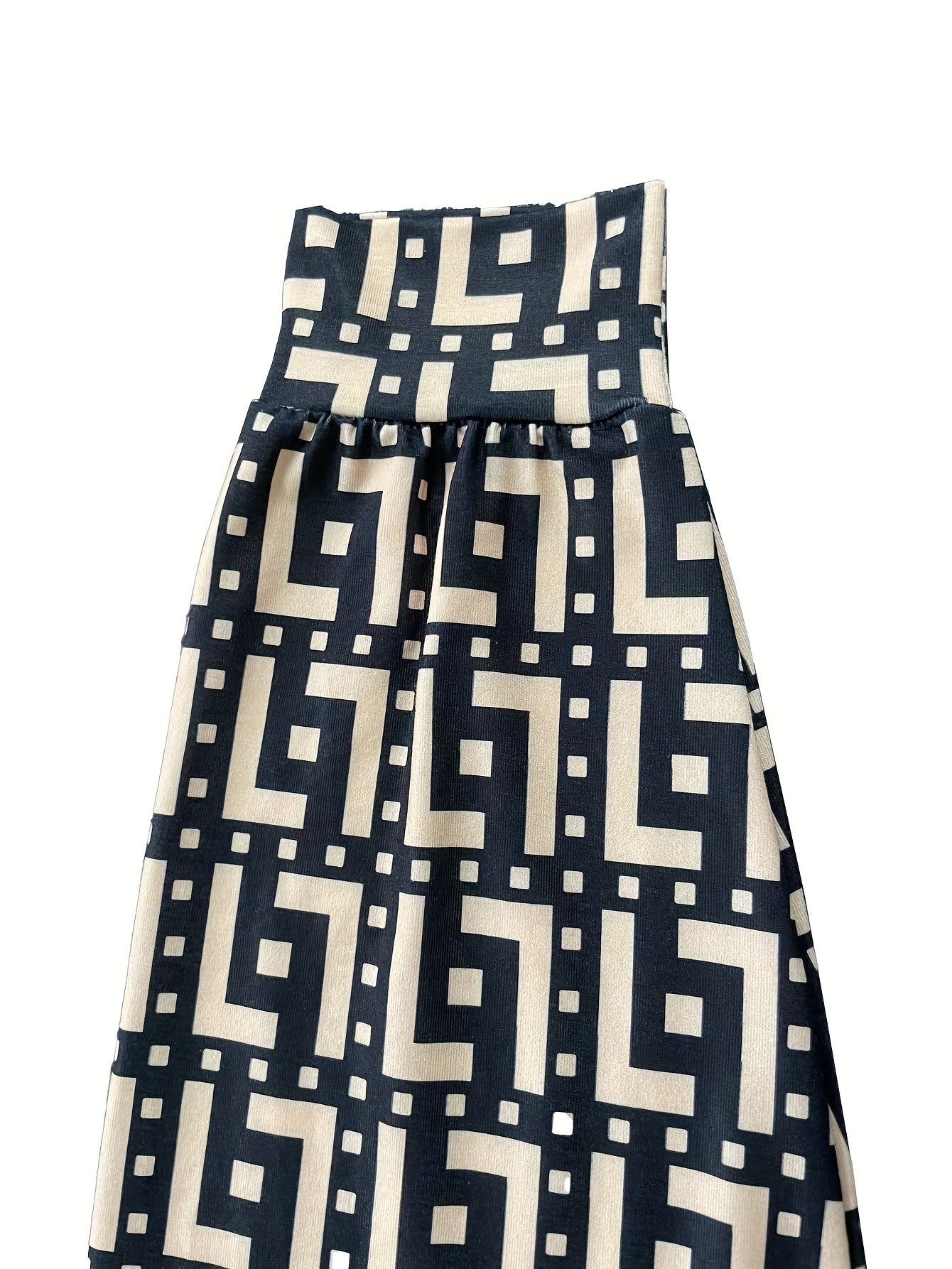 Women's Plus Geometric Print Top & Tank Dress Set