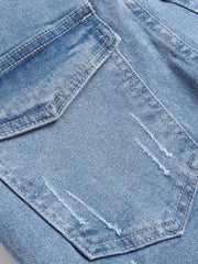 Boys Grey Stretch Jeans Skinny Slim Fit Cargo Pants