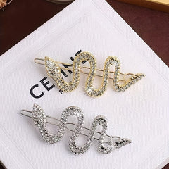 Vintage Rhinestone Snake Hairpin Hair Accessory