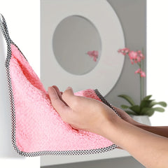 8pcs Microfiber Dish Cloth Kitchen Towels Soft Cleaning Rag Reusable Absorbent