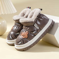 Girls Soft Warm Cartoon Boots, Indoor Outdoor Walking, Autumn & Winter