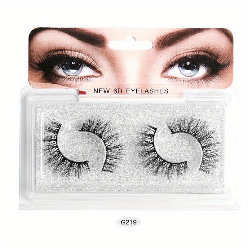 5D Cross False Eyelashes High Faux Mink Long Messy Eyelashes