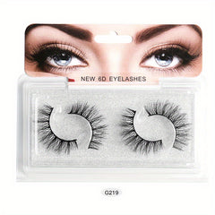 5D Cross False Eyelashes High Faux Mink Long Messy Eyelashes