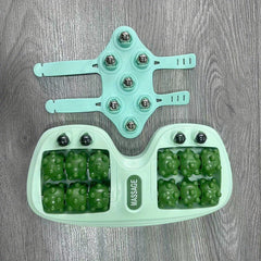 Double Belt Hand Held Roller Ball Massager for Muscle Back Neck Foot Shoulder