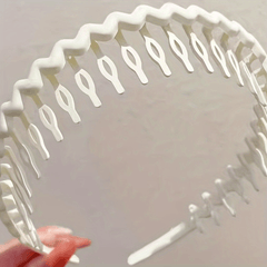 Teeth Headbands Wavy Headbands with Combs Thin Hair Bands