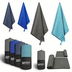 Quick Dry Microfiber Beach Towel with Mesh Bag Lightweight & Absorbent