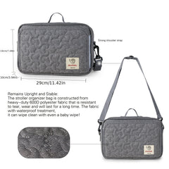 Waterproof Stroller Storage Bag for Diapers and Snacks