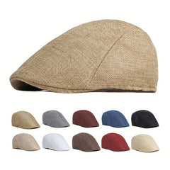 Men's Summer Peaked Beret Retro Newsboy Hat