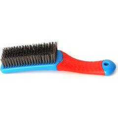 Heavy Duty Wire Brush with Plastic Handle - Stainless Steel Bristles