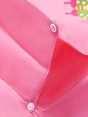 Cartoon Kitty Print Raincoat Rain Ponchos For Boys & Girls