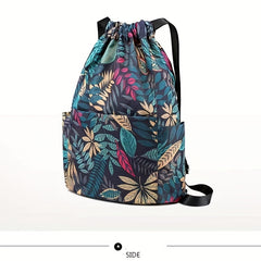 Water Resistant Drawstring Backpack for Sports and Gym