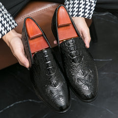 Men's Pointed Toe Slip On Casual Loafer Shoes