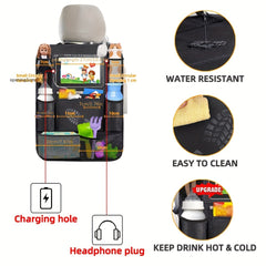 Car Backseat Organizer with Tablet Holder for Travel Road Trip