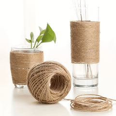 30m 2mm Vintage Jute Rope Photo Wall Christmas DIY Clothes Accessories Flower