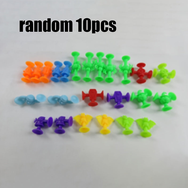 Colorful Suction Building Blocks Set Sensory Travel Toy Educational Gift
