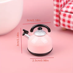 1:12 Dollhouse Pot Belly Kettle Toy Accessory