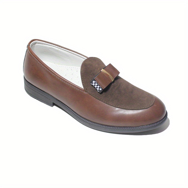 Kids Lightweight Slip On Shoes with Bow Decor