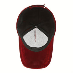 Velvet Baseball Cap Autumn Winter Casual Peaked Cap