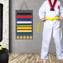 Taekwondo Belt Storage Bag For 8 Belts & 5 Medals