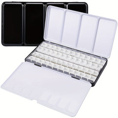 Metal Watercolor Tin Palette with 14 Half Pans for DIY Travel Palette