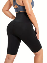 High Waist Shaping Shorts Tummy Control Compression Zipper Shorts