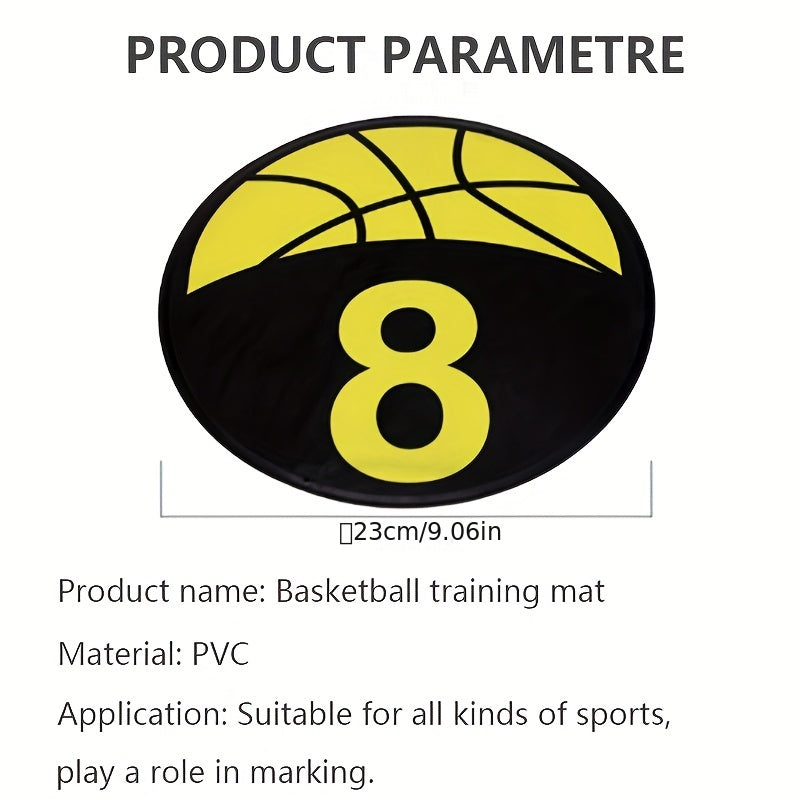 10pcs Anti Slip Poly Spot Markers Basketball Training Equipment