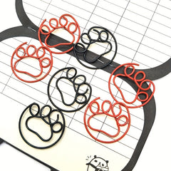 24pcs Feet Palm Crank Pins Paper Clips Bookmark Clips Office Learning Stationery